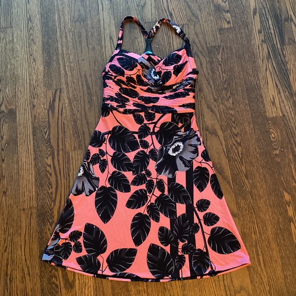 Versace Floral Print Strappy Open Back Mini Dress - Picture 4 of 12